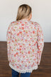 Power Of Love Floral Lace Kimono- Light Pink