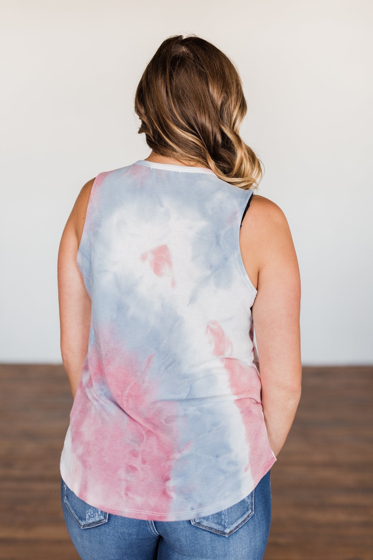Tie dye tank top on sale womens