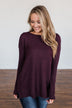 Reaching Out To You Knit Sweater- Deep Plum