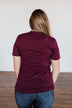 "Flannels, Pumpkin Spice, Hayrides.." Graphic Tee- Deep Maroon