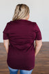 "Flannels, Pumpkin Spice, Hayrides.." Graphic Tee- Deep Maroon