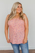 Darling Days Floral Tank- Peach