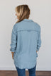 The Ultimate Chambray Top- Light Wash