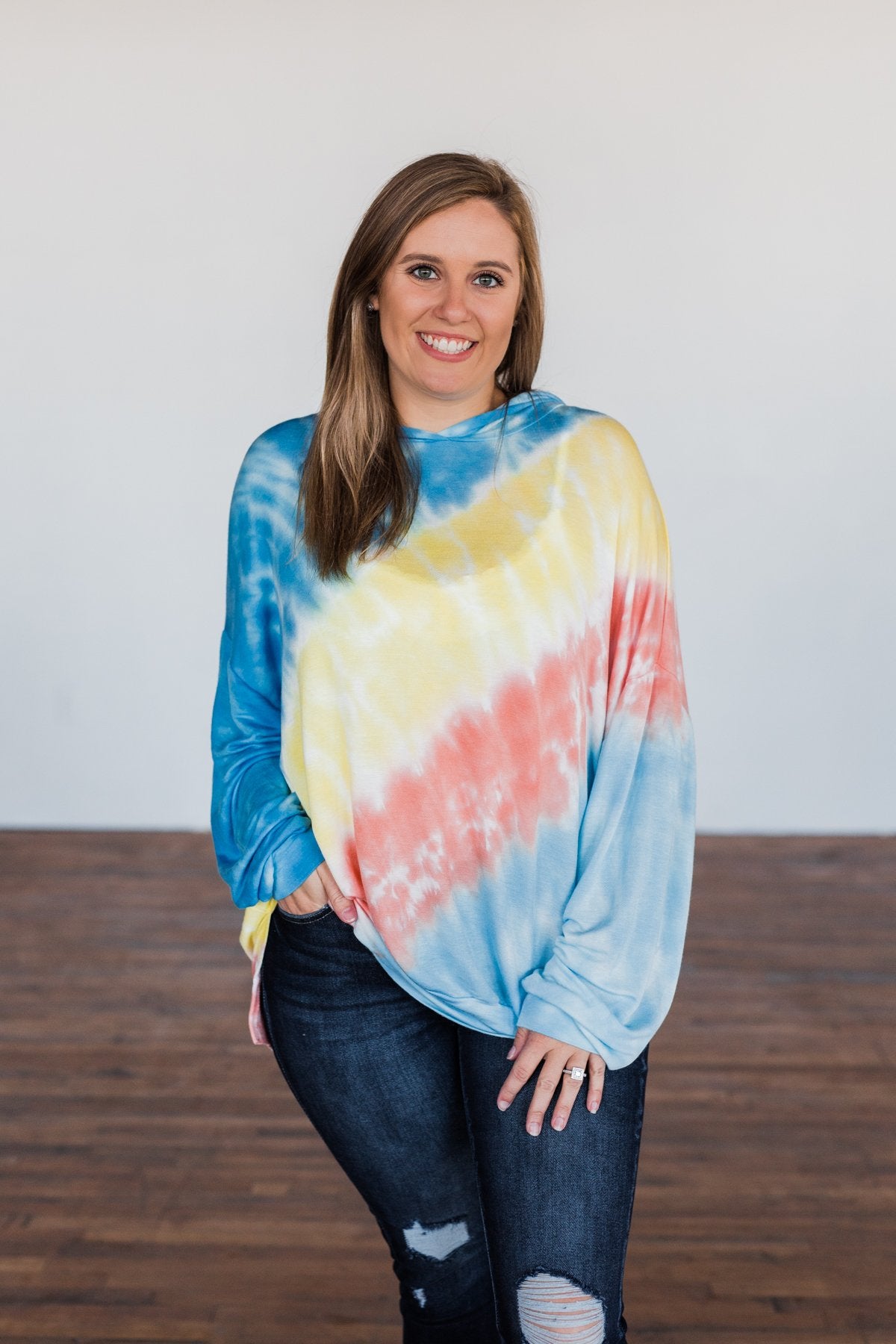Oversized hoodie tie best sale dye