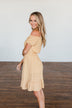 Swirl Into Season Off The Shoulder Dress- Mustard