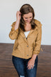 Comes To This Hooded Jacket- Camel