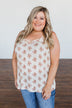 Dance To The Rhythm Floral Tank Top- Cream