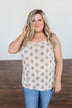 Dance To The Rhythm Floral Tank Top- Cream