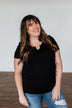 This Is Me Notch Pocket Top- Black