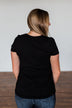 This Is Me Notch Pocket Top- Black