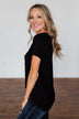 This Is Me Notch Pocket Top- Black