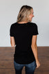 This Is Me Notch Pocket Top- Black
