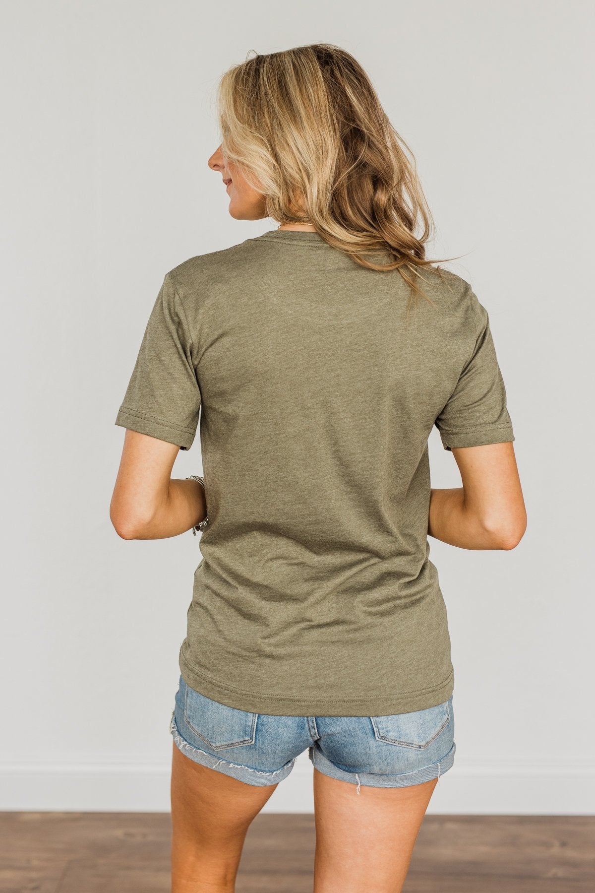 "Grateful" Graphic Tee- Olive