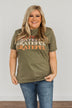 "Grateful" Graphic Tee- Olive