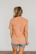 "Desert Road" Colorful Graphic Tee- Dusty Coral