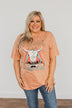 "Desert Road" Colorful Graphic Tee- Dusty Coral