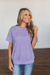 Sweet Love Of Mine Knit Top- Lavender