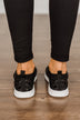 Not Rated Jia Sneakers- Black Leopard Print