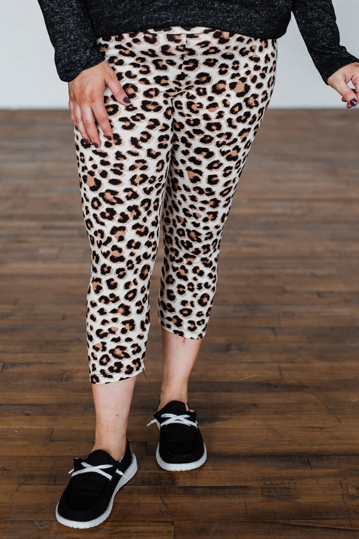 On The Way Leopard Leggings- Ivory