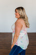 Dancing On My Own Tie Dye Tank Top- Ivory & Multi-Color