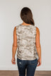 A Journey Without End V-Neck Pocket Top- Camo