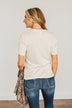 "Dreamer" Wing Graphic Tee- Cream