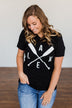 "Lake" Graphic Tee- Black