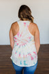 Dancing On My Own Tie Dye Tank Top- Ivory & Multi-Color