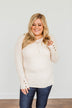 Better Than Ever Long Sleeve Knit Top- Cream