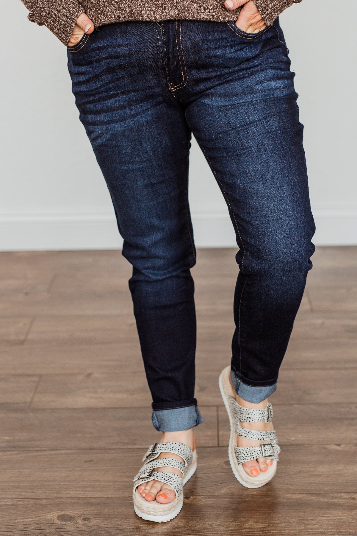 KanCan Mid-Rise Skinny Jeans- Christine Wash