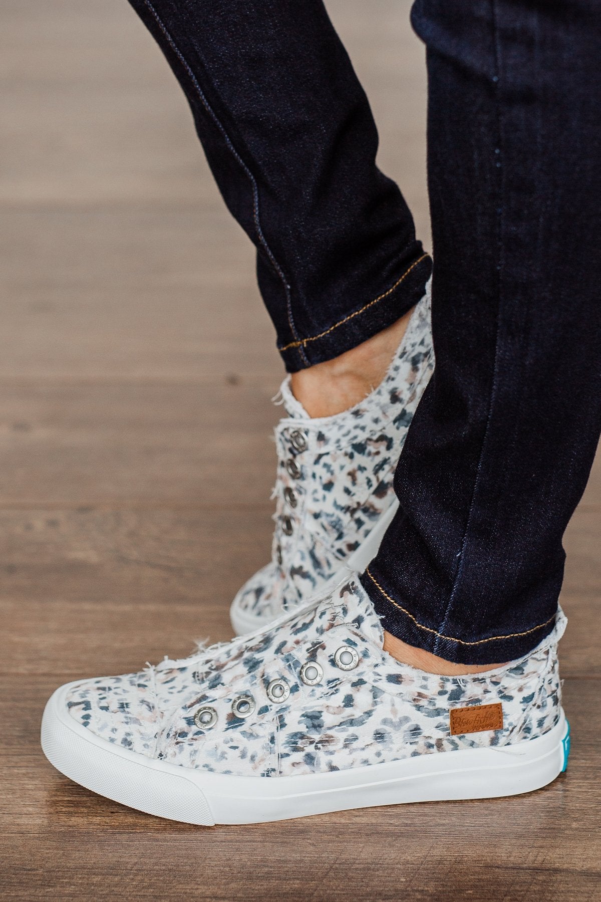 Blowfish Play Sneakers- Off White Rainforest Leopard