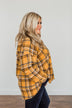 Pick Of The Patch Frayed Flannel- Mustard