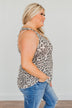 Never Ordinary Leopard Print Tank Top- Light Taupe