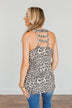 Never Ordinary Leopard Print Tank Top- Light Taupe