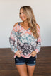 That's The Way Tie Dye Cold Shoulder Top- Multi