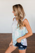 Brighten My Summer Tie Dye Tank Top- Purple, Mint, Ivory