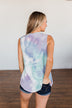 Brighten My Summer Tie Dye Tank Top- Purple, Mint, Ivory