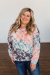 That's The Way Tie Dye Cold Shoulder Top- Multi