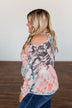 That's The Way Tie Dye Cold Shoulder Top- Multi