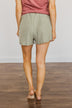As Beautiful As A Dream Lounge Shorts- Dusty Sage