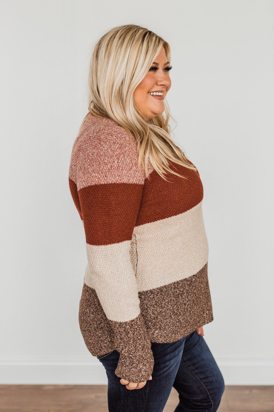 Fall color block sweater hotsell