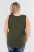 Wouldn't Trade It For Anything Tank Top- Dark Olive
