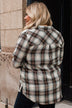 From Now On Plaid Button Top- Sage