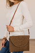 Living My Way Woven Clutch Purse- Natural
