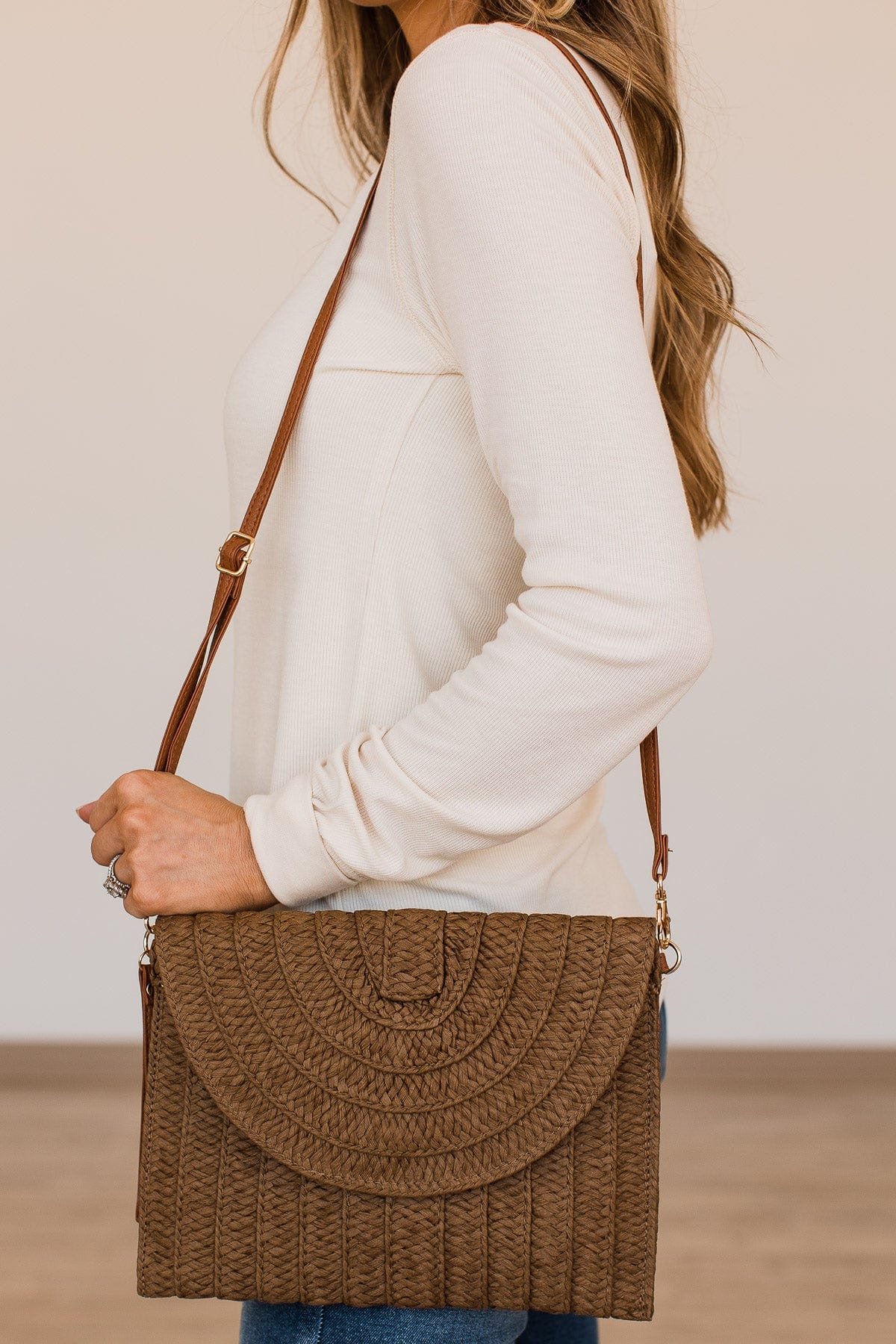 Living My Way Woven Clutch Purse- Natural – The Pulse Boutique