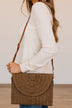 Living My Way Woven Clutch Purse- Natural