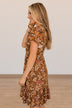 That Forever Feeling Floral Dress- Brown