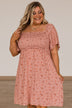Dream Without Limits Floral Dress- Rose Pink