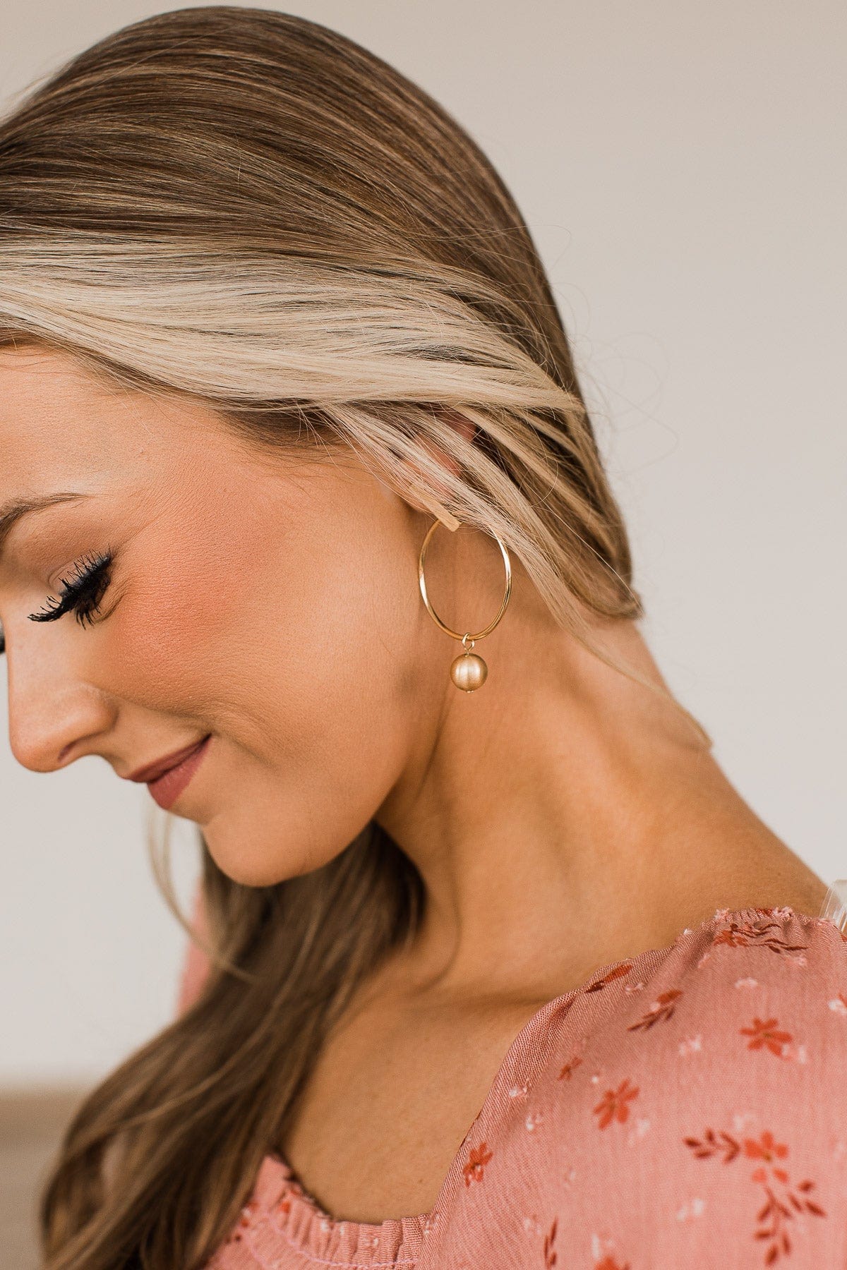 Speaks For Itself Hoop Earrings- Gold