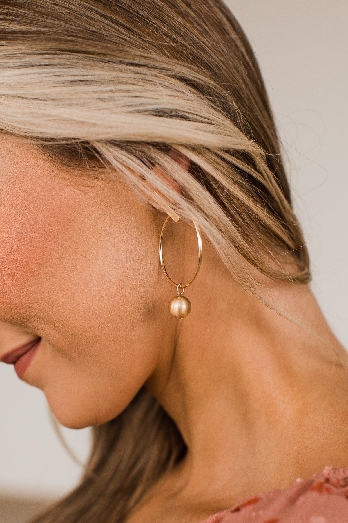 Speaks For Itself Hoop Earrings- Gold